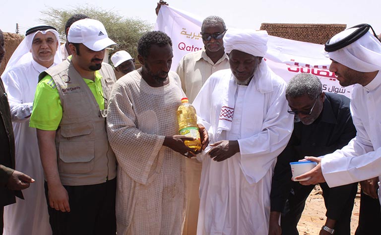 مساعدات قطرية لمتضرري الفيضانات في السودان